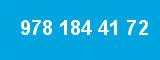 978 184 41 72 978 184 41 72